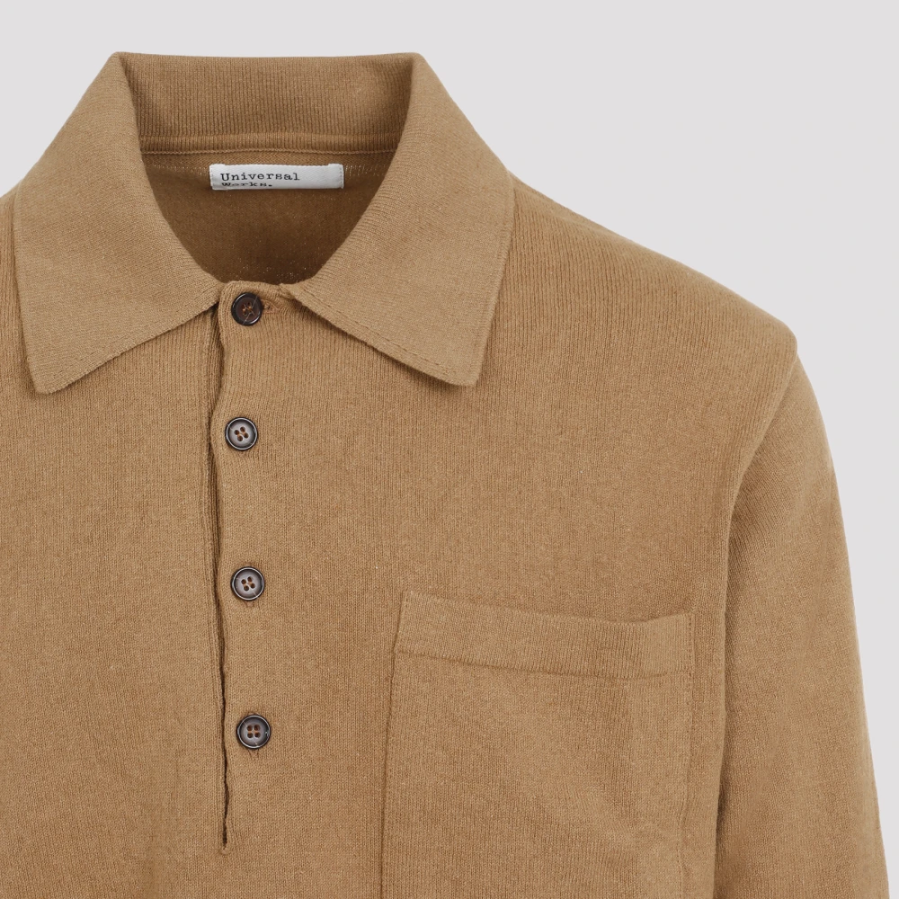 Universal Works Neutrale Trui Aw24 Brown Heren