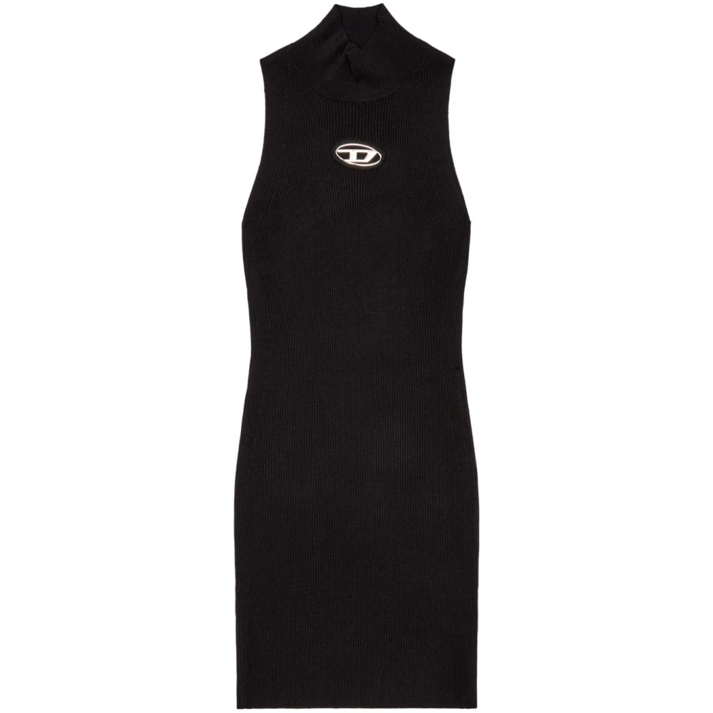Diesel Zwarte Jurk voor Vrouwen Aw24 Black Dames