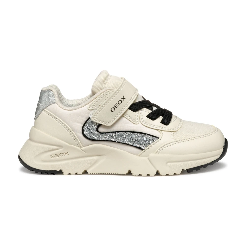 Geox Girls Beige Sneakers,, Kids Trainers Size 29 Eu