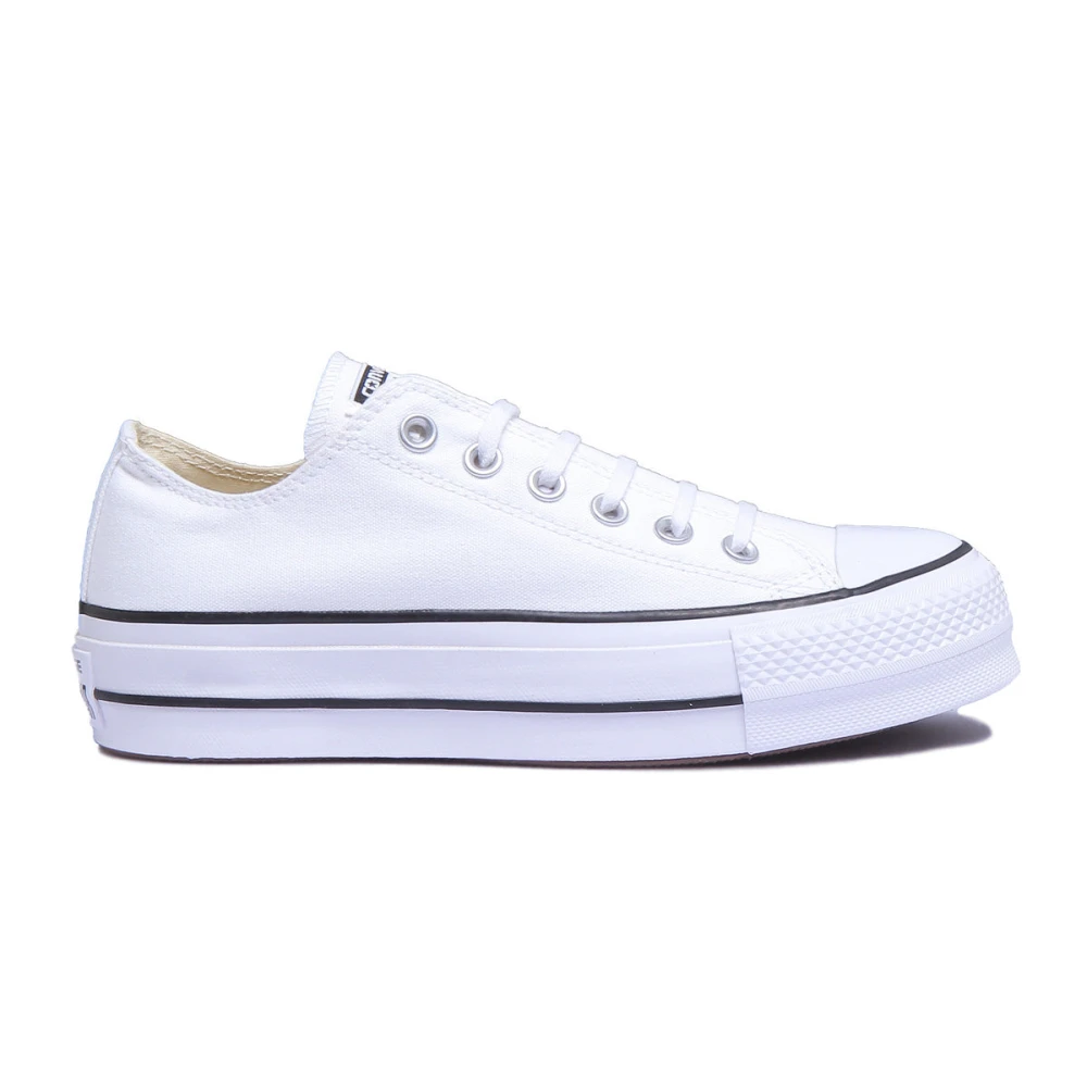Converse Women's White Sneakers, 4 Uk, Classic Low Platform Trainer In Black
