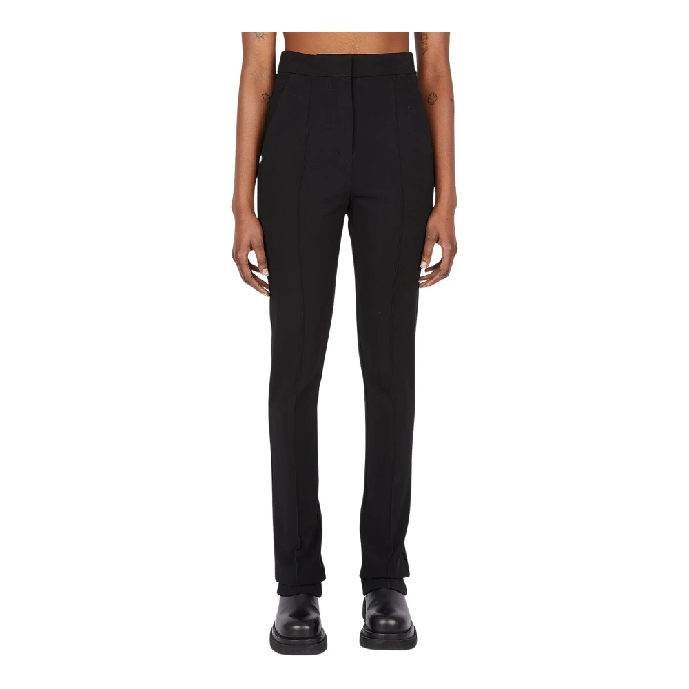 Max Mara , Slim-Fit Trousers, Female, Black, S, Lari Trousers