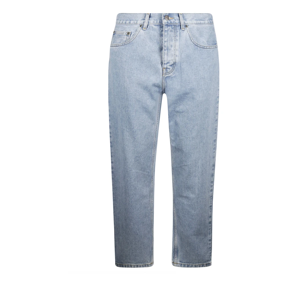 Carhartt WIP Katoenen Jeans met Zakken en Riem Blue Heren