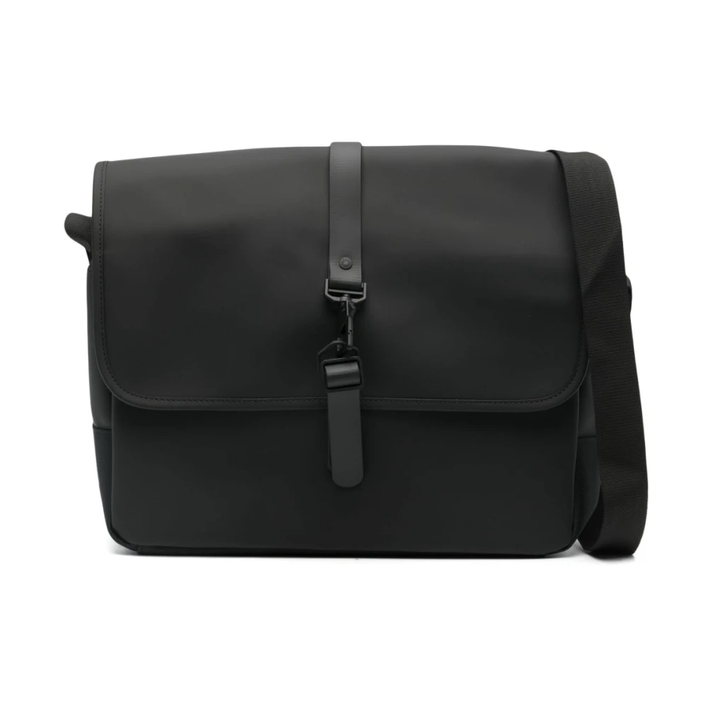 Rains Unisex Schwarz Messenger Bag 13″ | Everyday | | One Size - Image 7