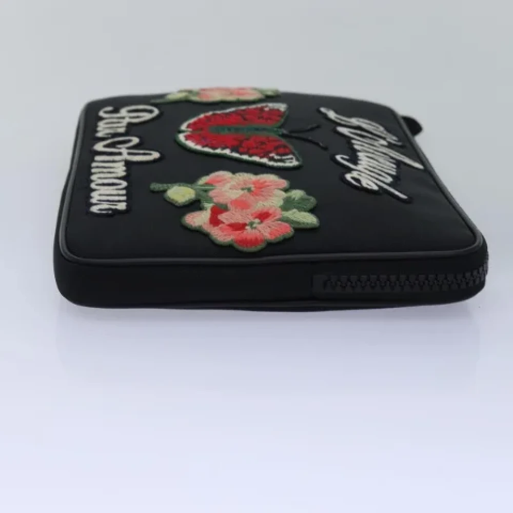 Gucci Vintage Pre-owned Canvas clutches Black Dames