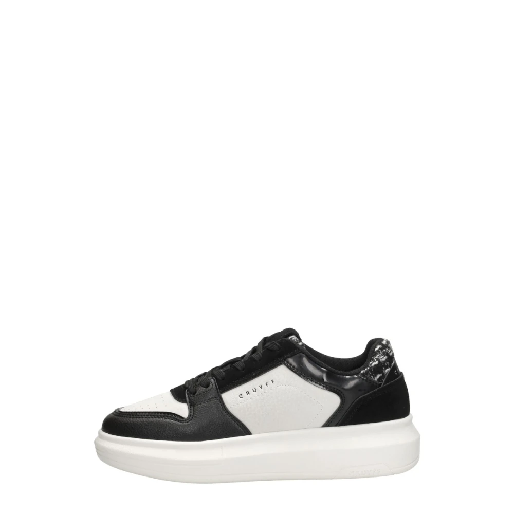 Cruyff Tennis Court Sneakers Laag Dames Schoenen Zwart