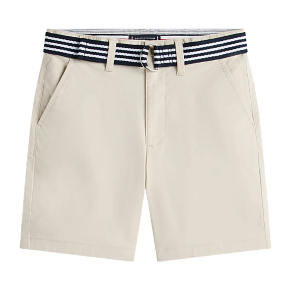 Tommy Hilfiger Boys Beige Shorts, 16 Y, Baggy Chino Belted Short
