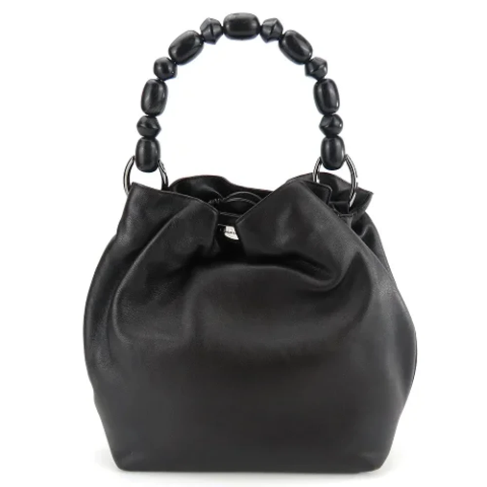 Dior Vintage Pre-owned Leather dior-bags Black Dames