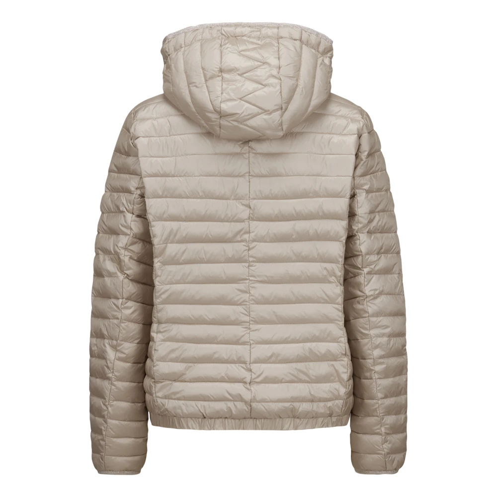 Milestone Gewatteerde jas met afneembare capuchon Beige Dames