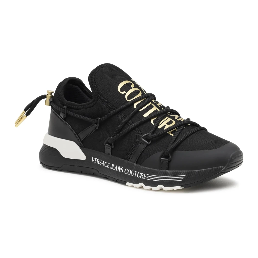 Versace Jeans Couture Dynamische sneakers voor heren in zwart goud Black Heren