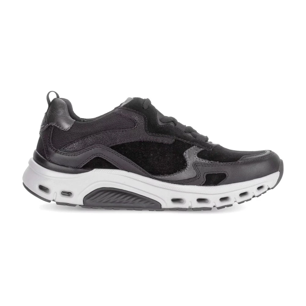 Gabor Zwarte rollende sneaker voor vrouwen Dames Schoenen