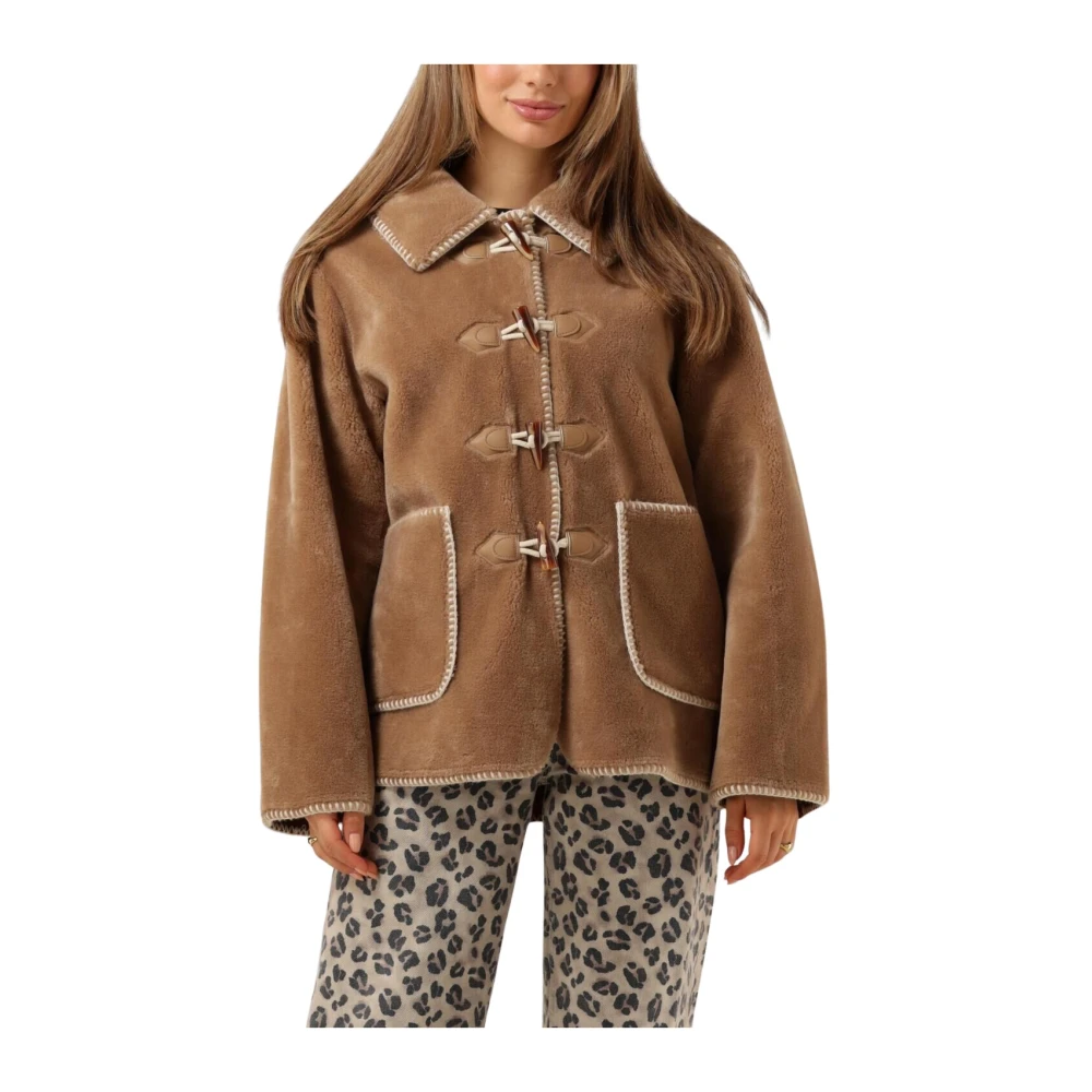 Object Bruine Nep Bont Winterjas Brown Dames