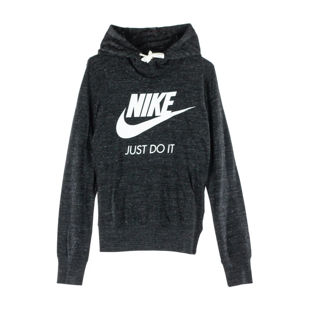 Nike Vintage Zwarte Hoodie voor Vrouwen Black Dames