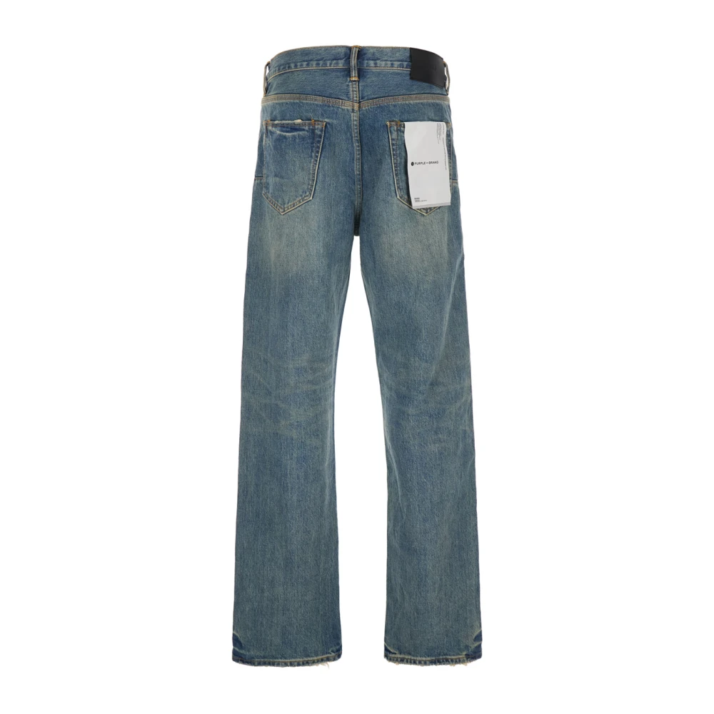Purple Brand Vintage Blauwe Ripped Detail Jeans Blue Heren