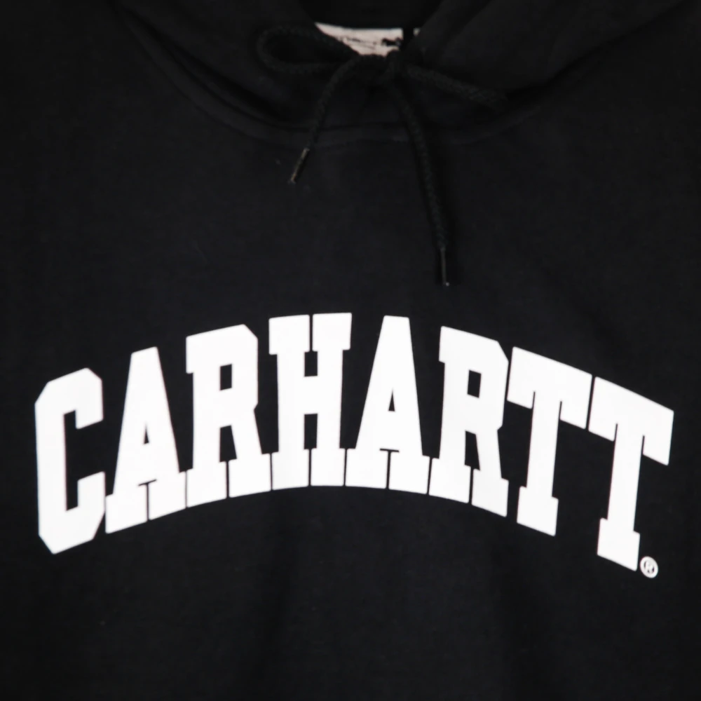 Carhartt WIP Zwart Wit Lichtgewicht Hoodie Black Heren