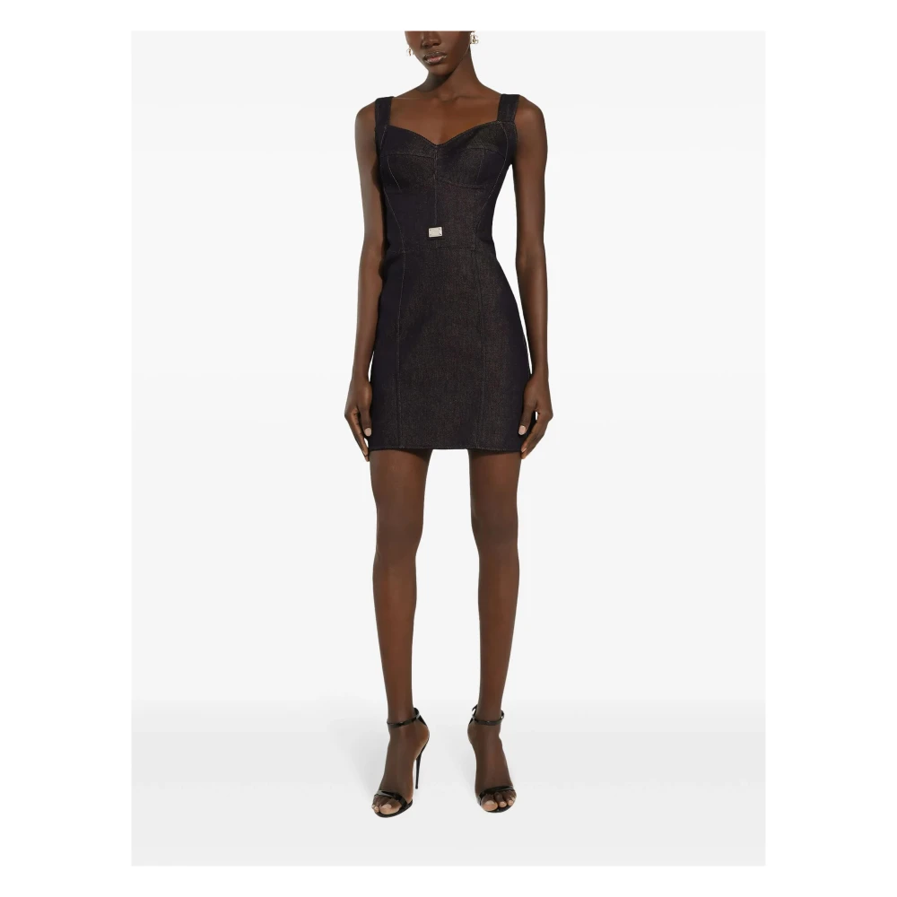 Dolce & Gabbana Elegante Korte Jurk met Bijpassende Variant Black Dames