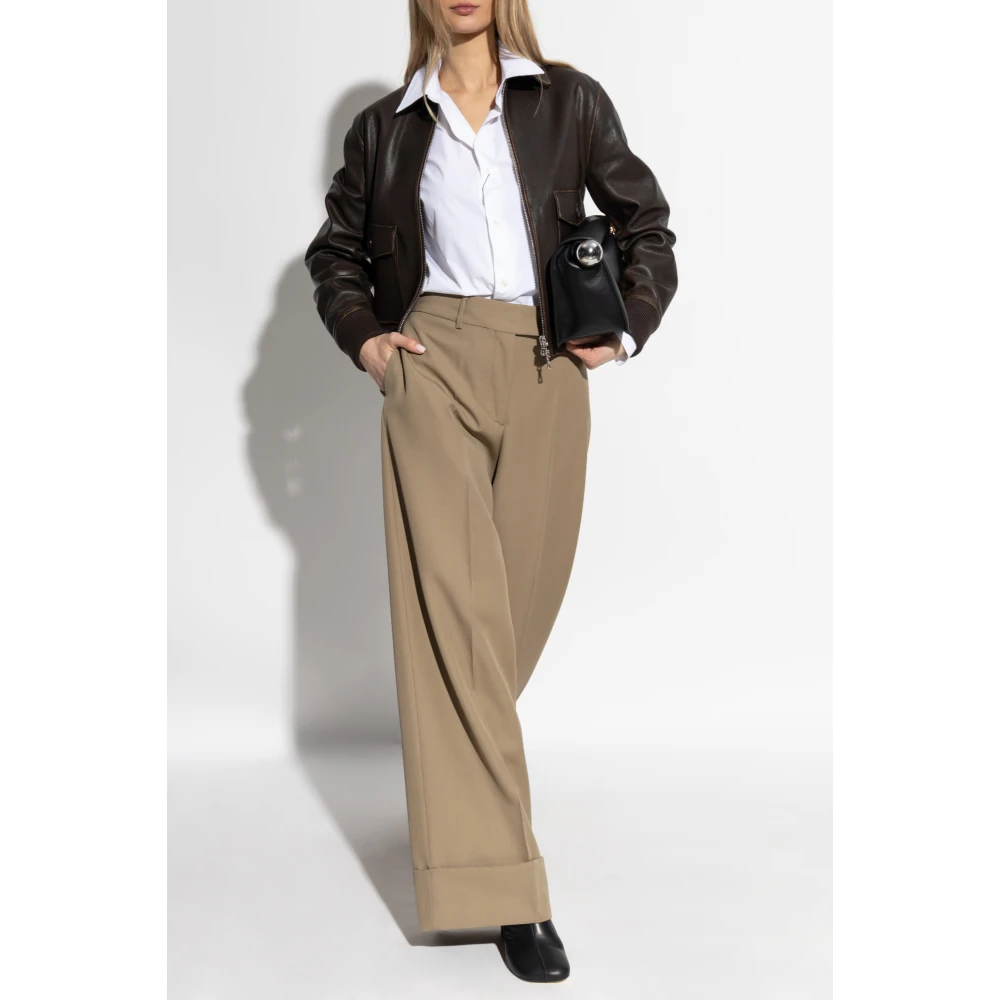 Officine Générale Leren jas Brown Dames