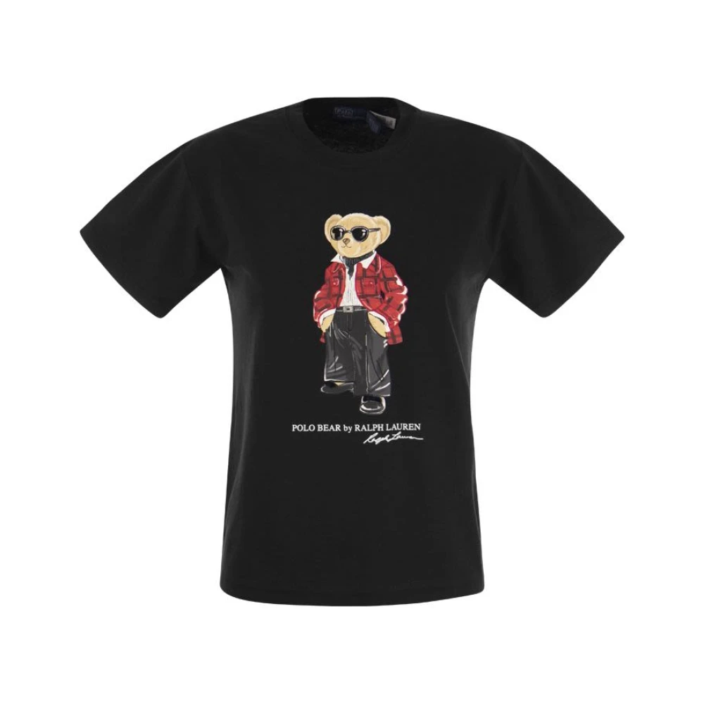 Ralph Lauren Polo Bear jersey T-shirt Black Heren