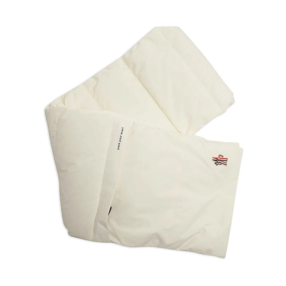 Moncler Wit Gewatteerde Sjaal Warm Comfortabel White Dames