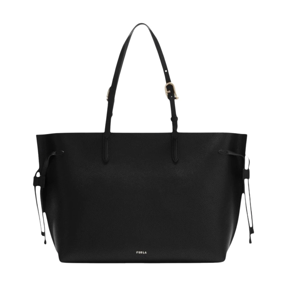 Furla Gold Ava Leather Tote - Image 5