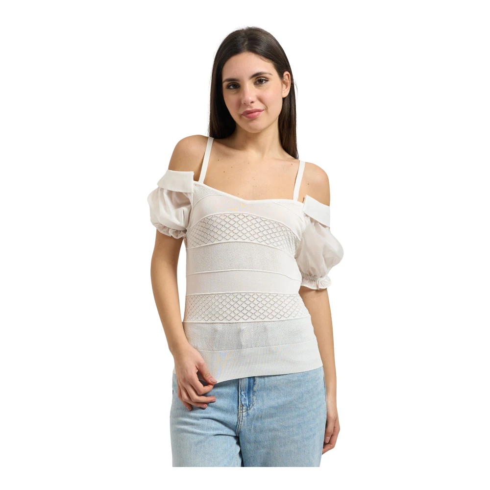Fracomina Vit Slim Openwork Tröja
