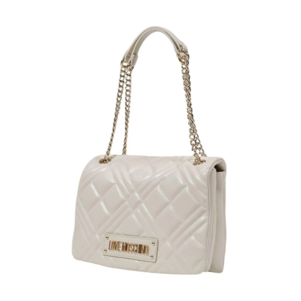 Love Moschino Beige Handtas Dames Medium Lente Zomer Collectie Beige Dames