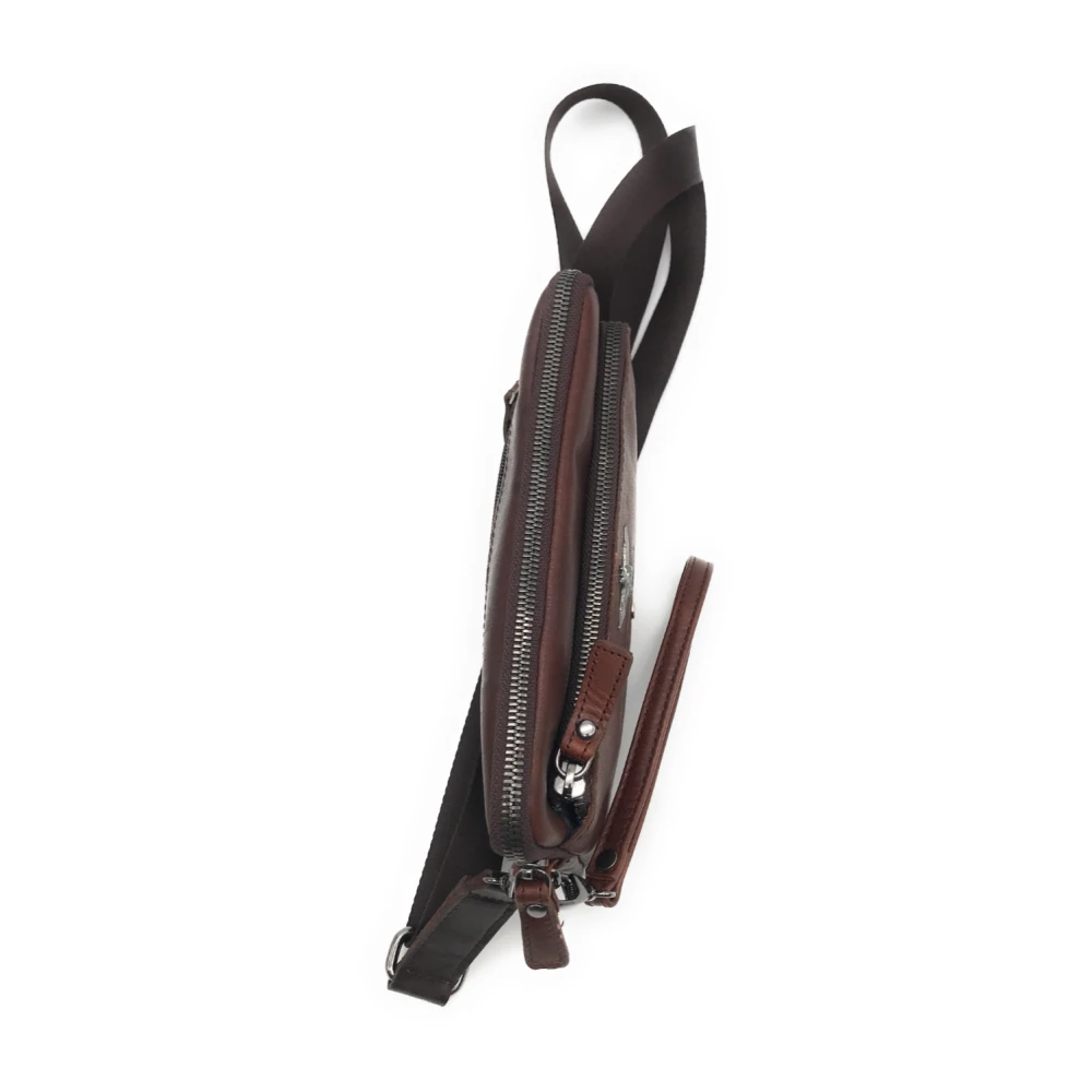 aeronautica militare Vintage Clutch Am-356 Brown Heren