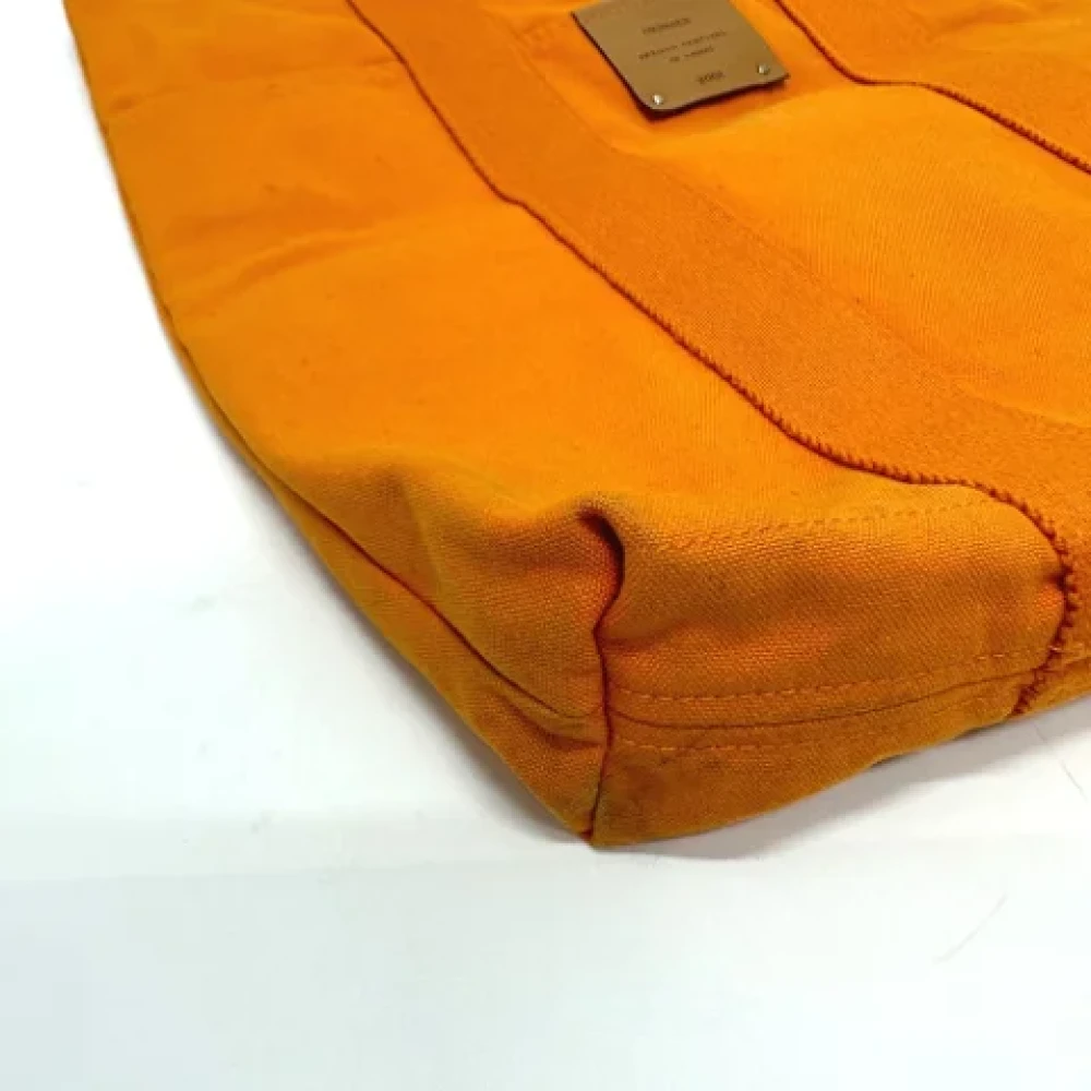 Hermès Vintage Pre-owned Fabric handbags Orange Dames