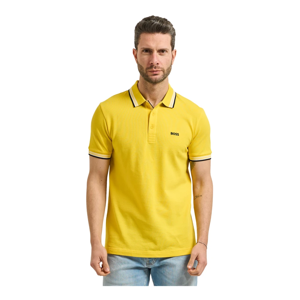Hugo Men's Yellow Polo Shirts, S, Paddy Polo Shirt