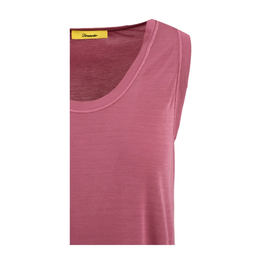 Drumohr Stijlvolle T-shirts en Polos Pink Dames