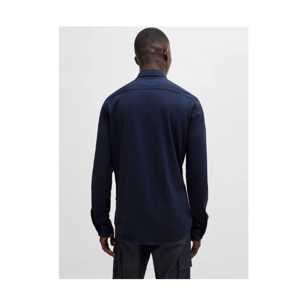 Boss Orange Stijlvol Overhemd voor Mannen Blue Heren