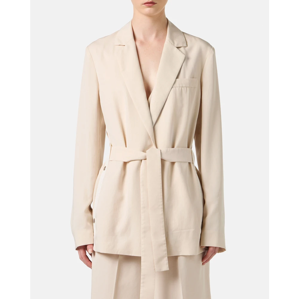 Iceberg Poederjas met comfortabele pasvormriem Beige Dames