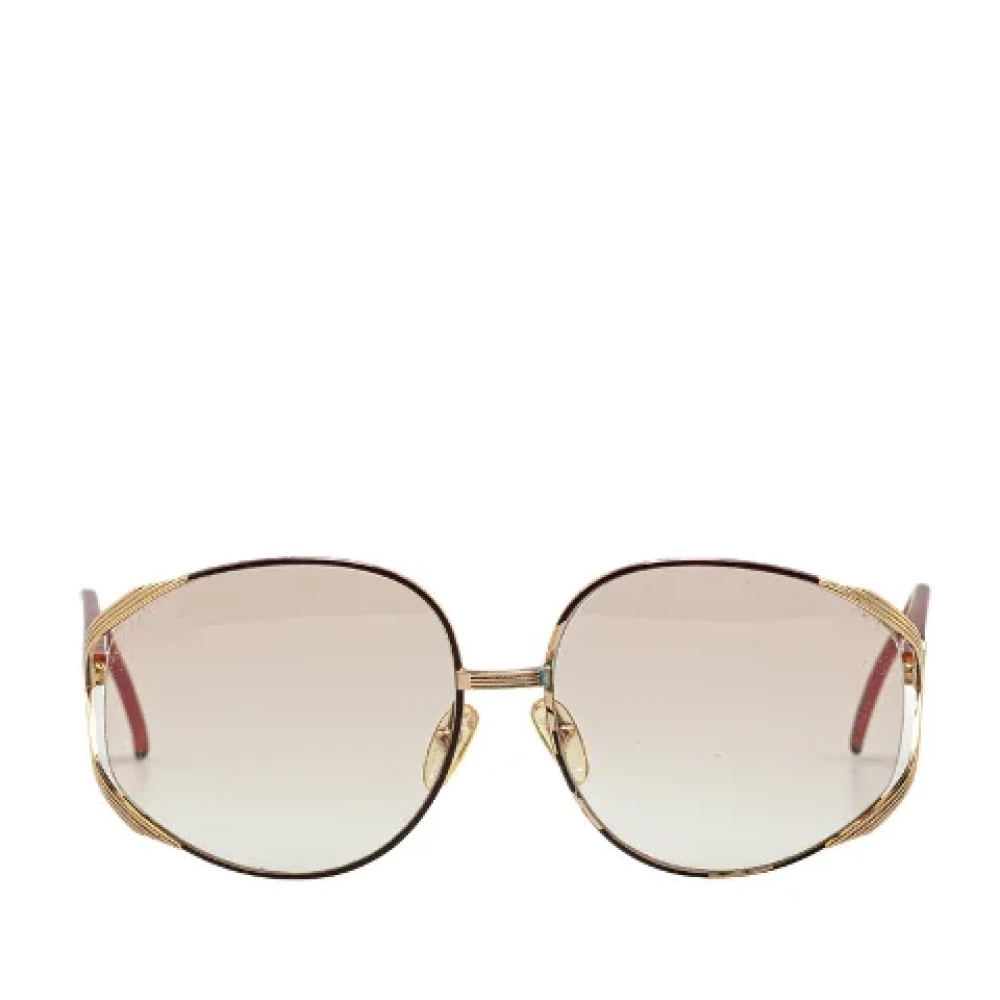 Dior Vintage Pre-owned Plastic sunglasses Yellow Dames