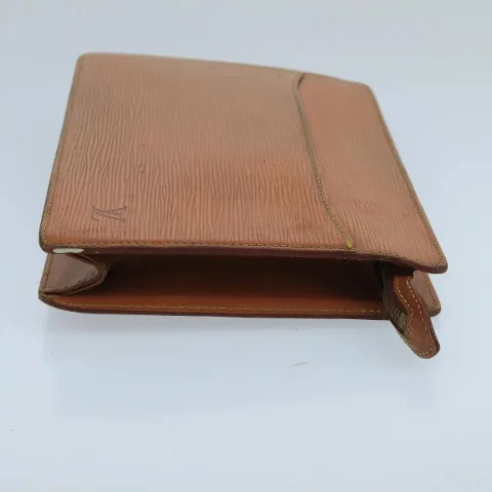 Louis Vuitton Vintage Pre-owned Leather clutches Brown Dames
