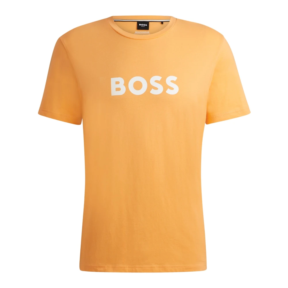 Hugo Boss Biologisch Katoenen Heren T-shirt Orange Heren