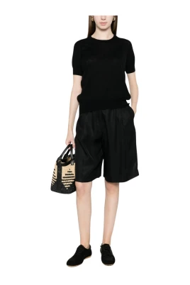 Original Cotton Silk Half-Sleeve Pullover