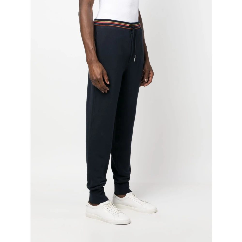 PS By Paul Smith Blauwe Katoenen Slim Fit Broek Blue Heren