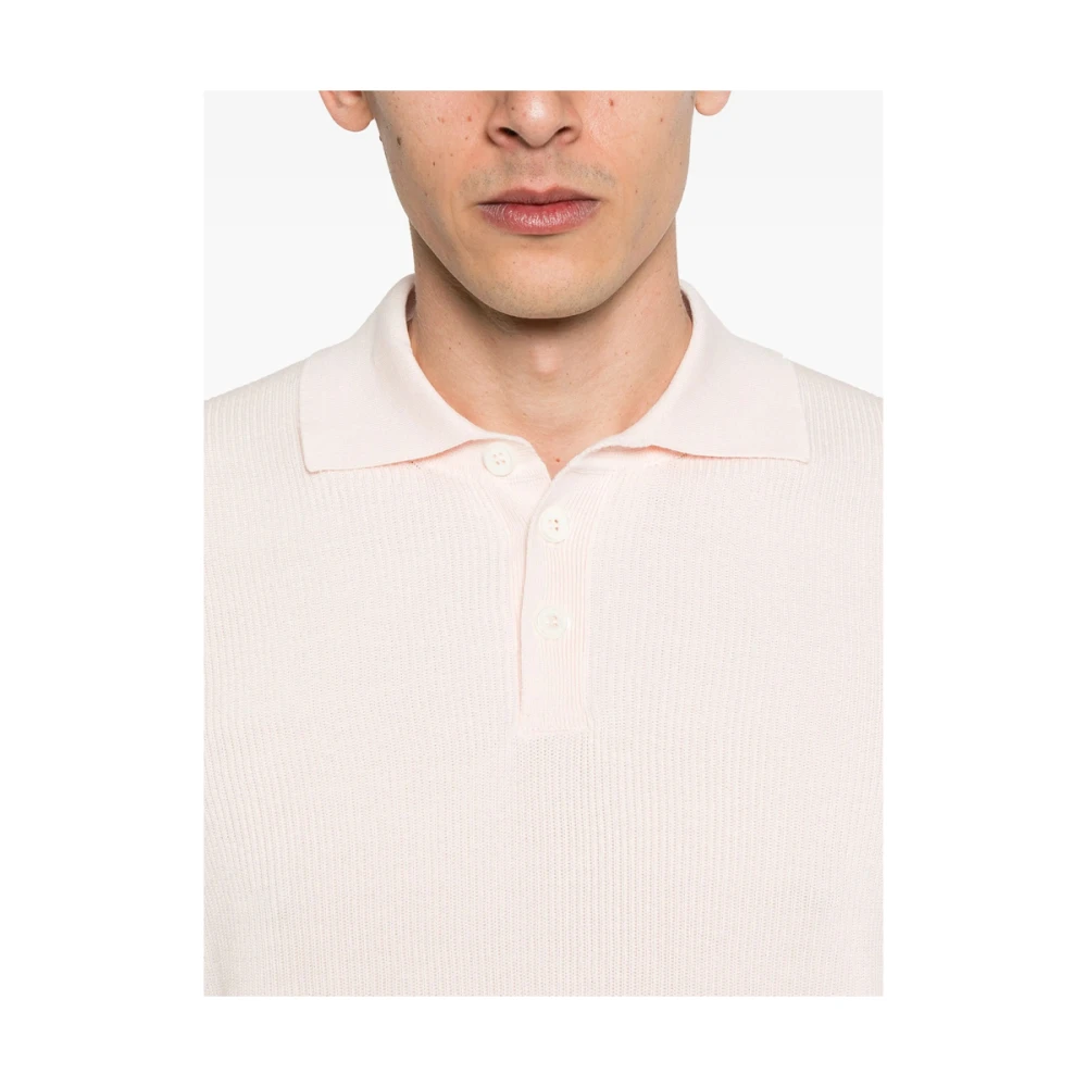 BRUNELLO CUCINELLI Lichtroze Knopen Trui Pink Heren