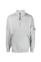 sweat-shirt-molletonne-gris-chine-a-motif-diagonal-en-relief