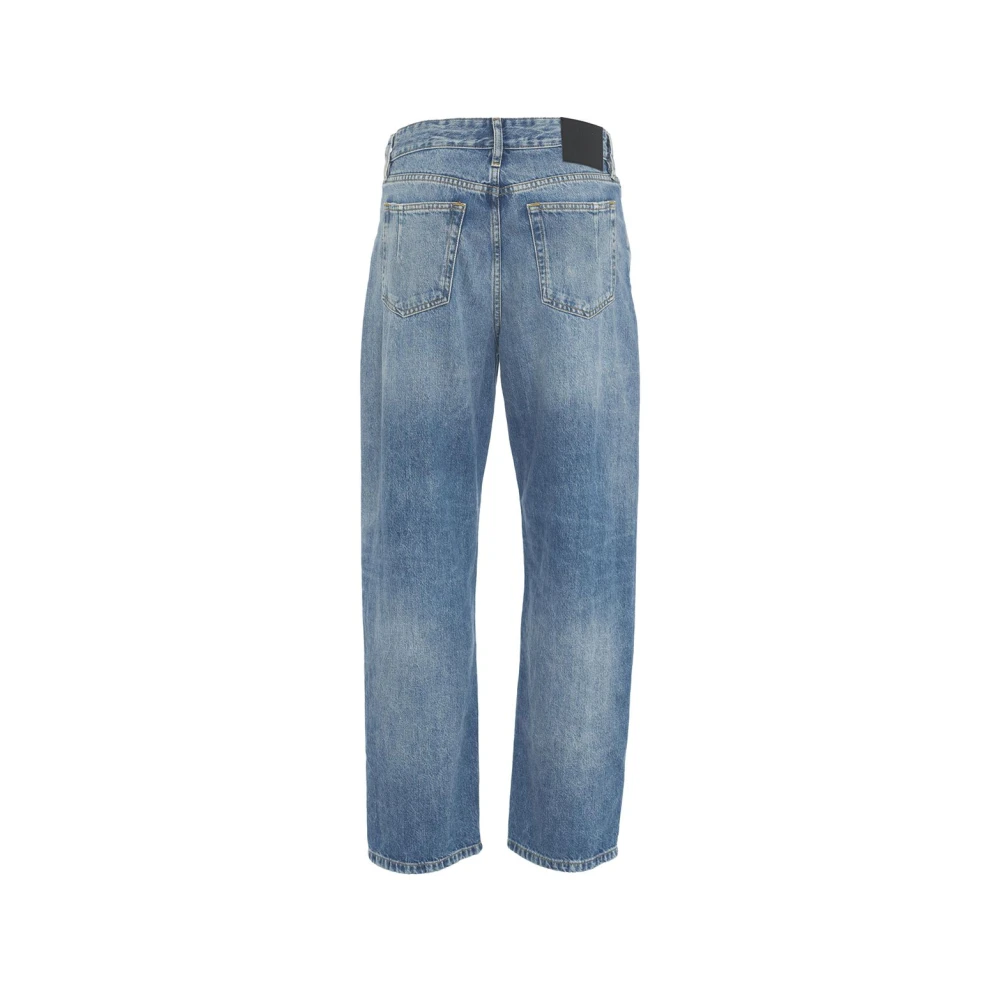 Won Hundred Blauwe Straight Fit Jeans Blue Dames