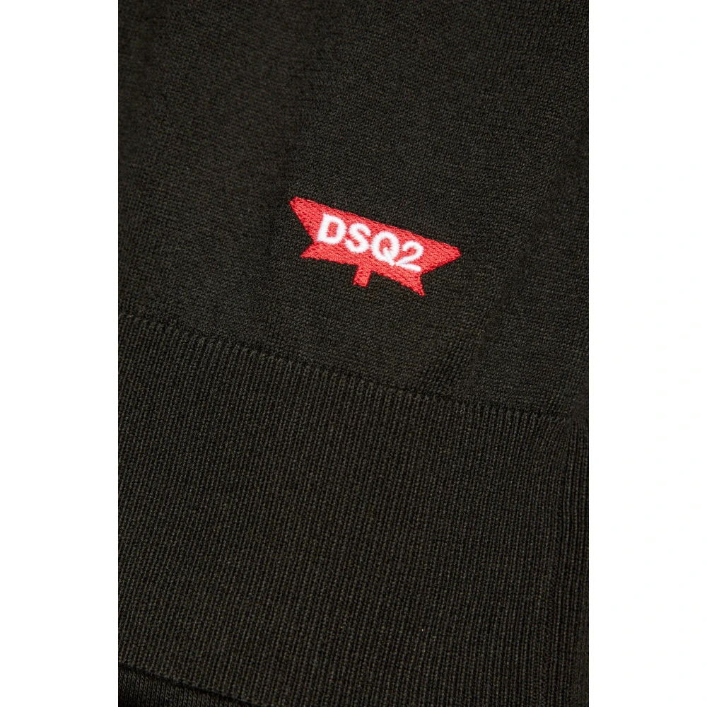 Dsquared2 Katoenen trui Black Heren