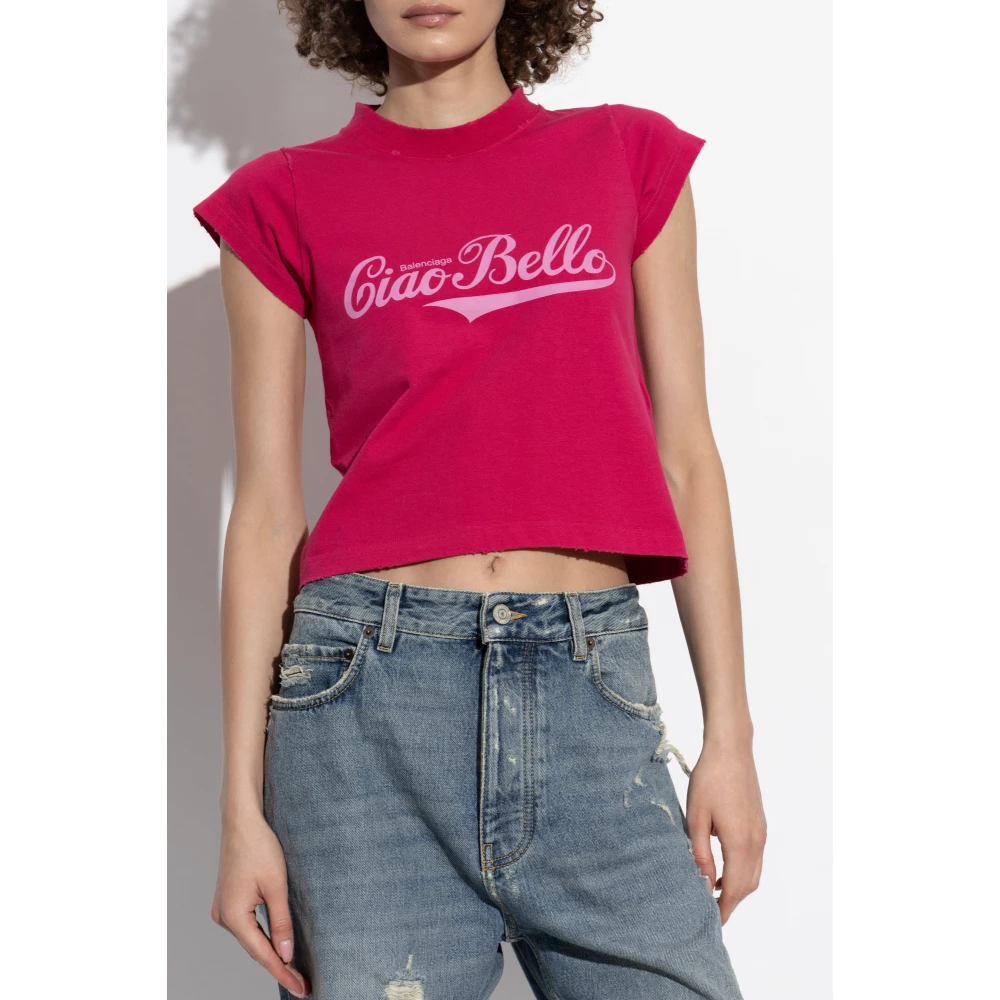 Balenciaga Logo top Pink Dames