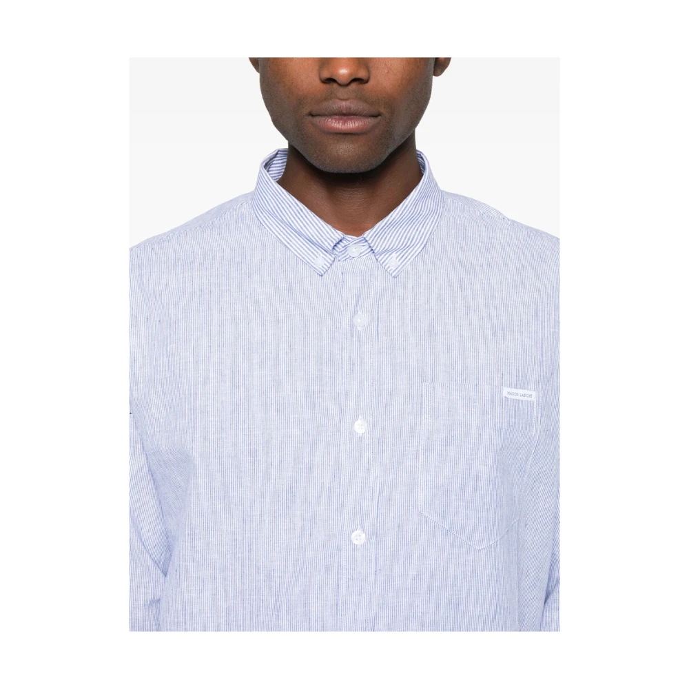 Maison Labiche Pastelblauwe Button-Down Overhemd Blue Heren
