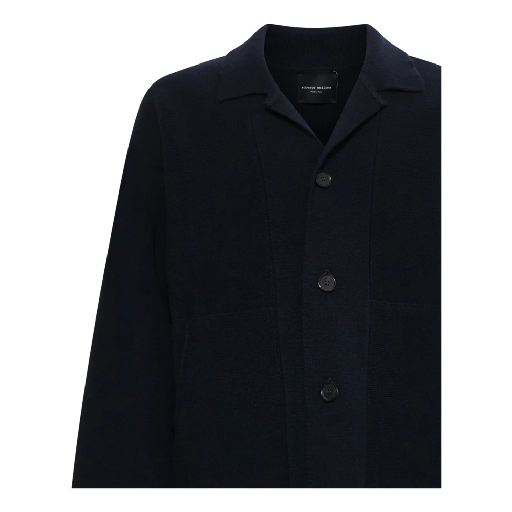 Roberto Collina Blauwe Sweaters voor Mannen Blue Heren