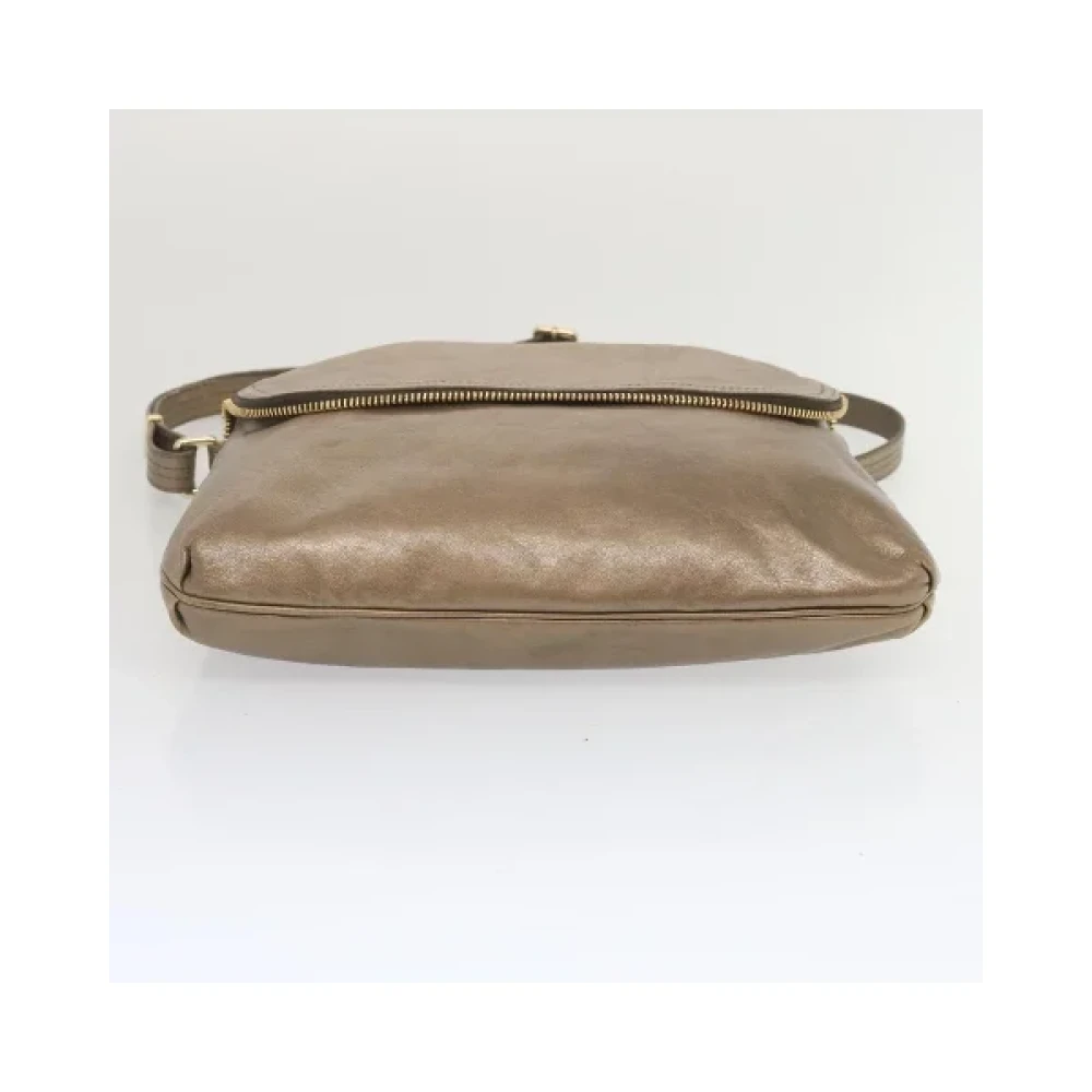 Fendi Vintage Pre-owned Leather fendi-bags Gray Dames