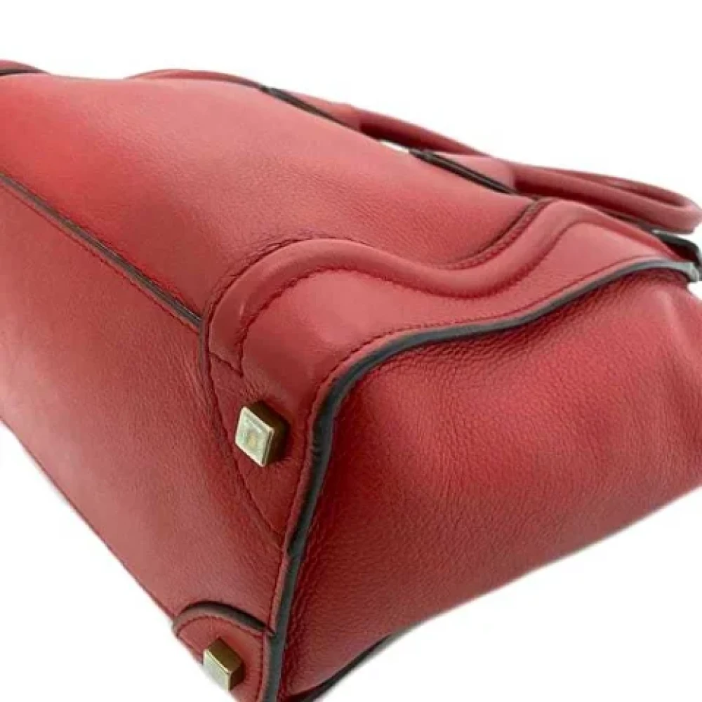 Celine Vintage Pre-owned Leather celine-bags Red Dames