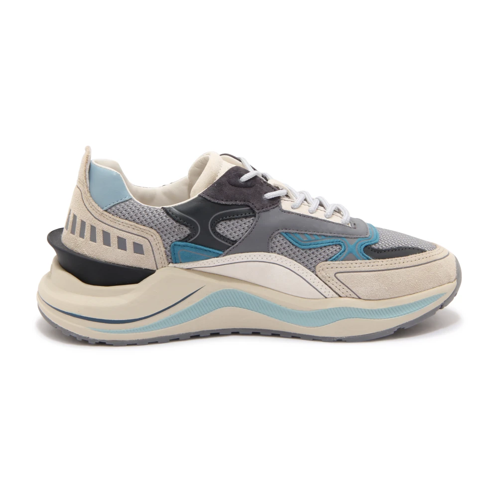 D.a.t.e. Men's Multicolor Sneakers, 7 Uk, Gray Fuga Hf Trainers