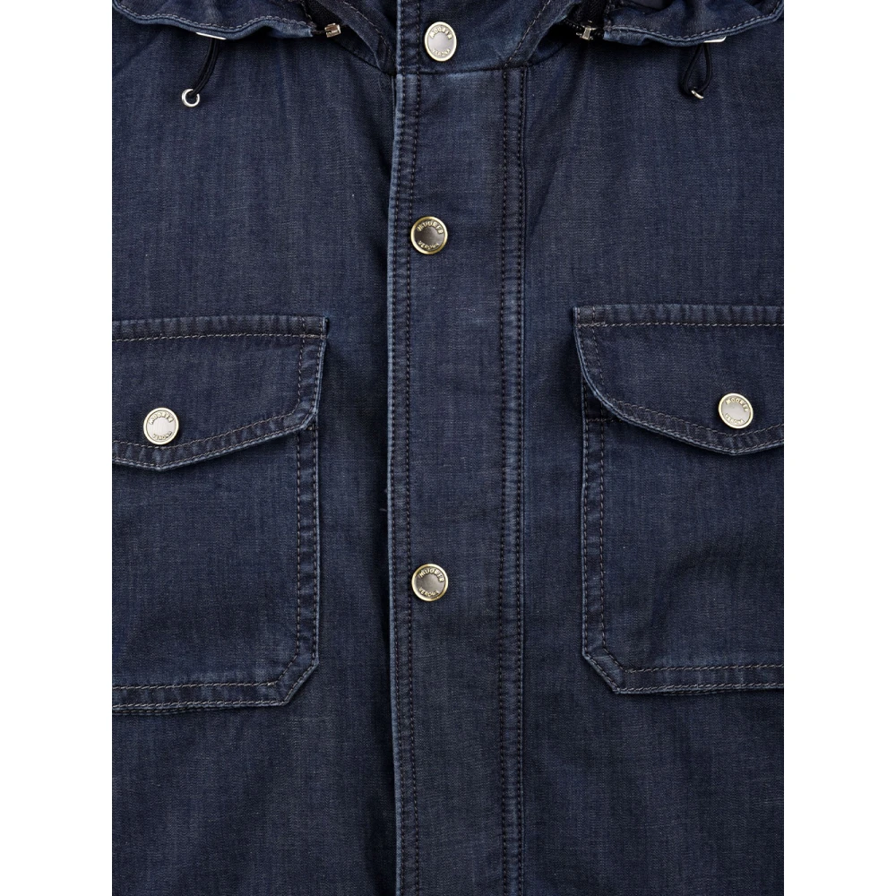 Moorer Denim Jassen voor Mannen Blue Heren
