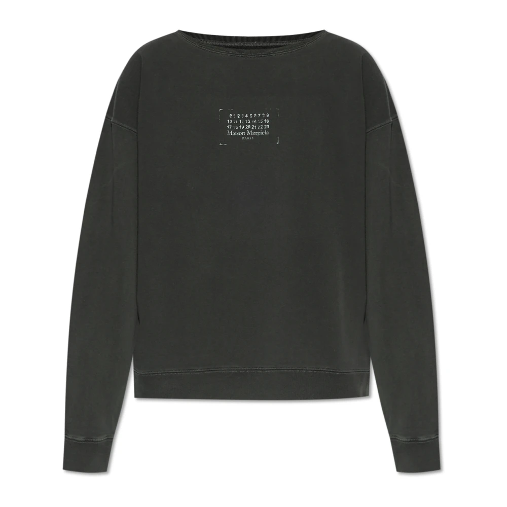 Maison Margiela Sweatshirt met vintage effect Gray Heren