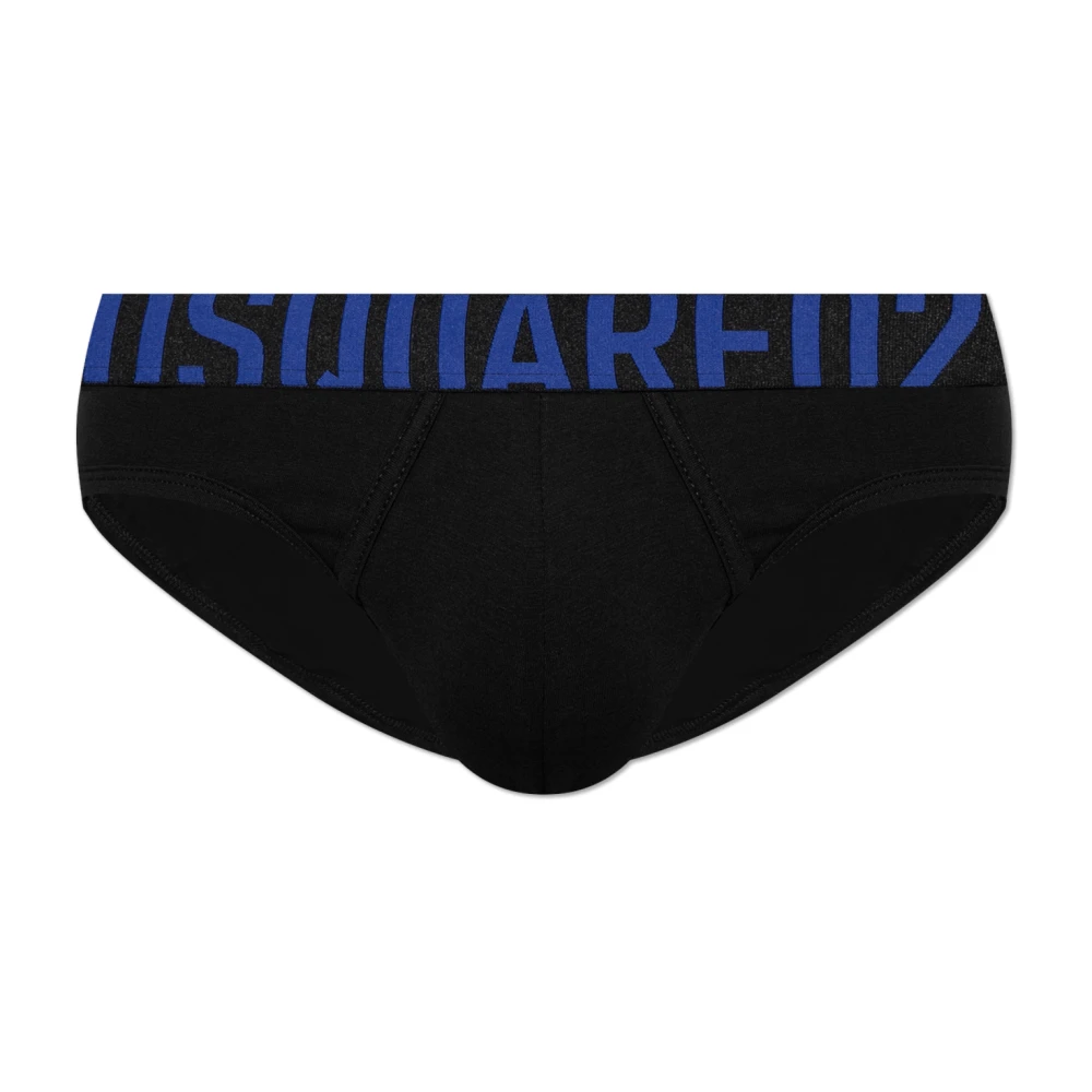 Dsquared2 Katoenen slip met logo Black Heren