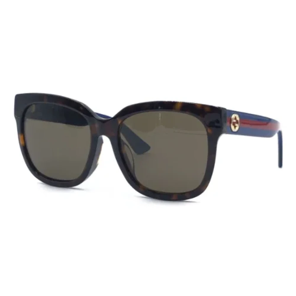 Gucci Vintage Pre-owned Plastic sunglasses Brown Heren